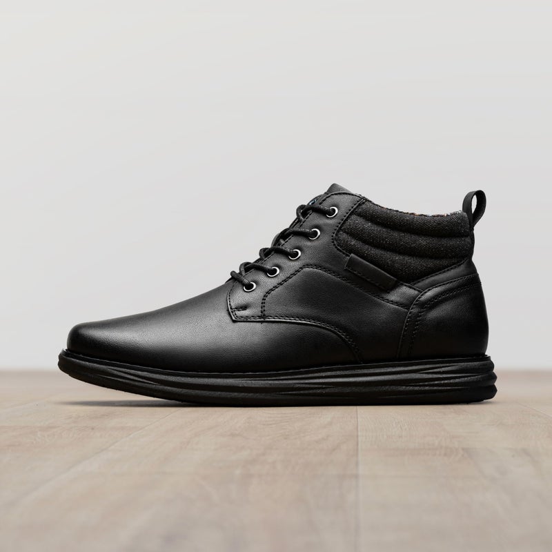 Bruno Marc Men's Mid Top Chukka Sneaker Lace Up Dress Boot,Size 13,All/Black,GRAND-HIGH - Image 3